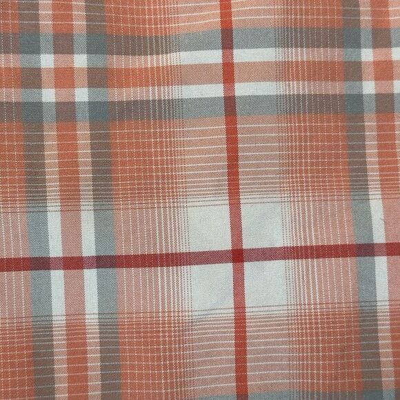 Magellan Outdoor Shirt Men’s 2XL Orange Plaid Classic Fit Vented Fishing - Picture 4 of 8